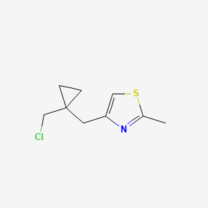 4-([1-(Chloromethyl)cyclopropyl]methyl)-2-methyl-1,3-thiazole