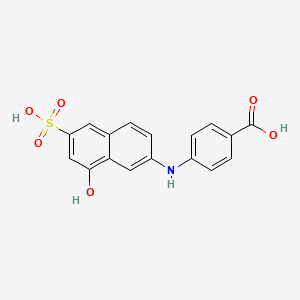 B1316743 4-((8-Hydroxy-6-sulfonaphthalen-2-yl)amino)benzoic acid CAS No. 71486-49-2