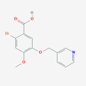 2-Bromo-4-methoxy-5-(pyridin-3-ylmethoxy)benzoic acid