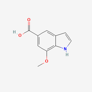B1316753 7-Methoxy-1H-indole-5-carboxylic acid CAS No. 180623-99-8