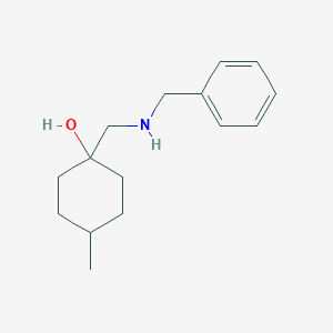 molecular formula C15H23NO B13167533 1-[(Benzylamino)methyl]-4-methylcyclohexan-1-ol 