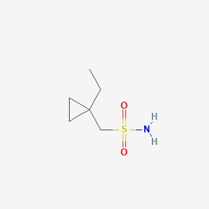 molecular formula C6H13NO2S B13167540 (1-Ethylcyclopropyl)methanesulfonamide 