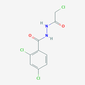 molecular formula C9H7Cl3N2O2 B1316756 2,4-二氯-N'-(2-氯乙酰)苯甲酰肼 CAS No. 184877-74-5