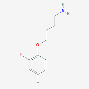 molecular formula C10H13F2NO B13167588 1-(4-Aminobutoxy)-2,4-difluorobenzene 