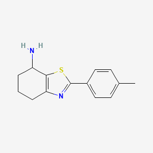 2-(4-Methylphenyl)-4,5,6,7-tetrahydro-1,3-benzothiazol-7-amine