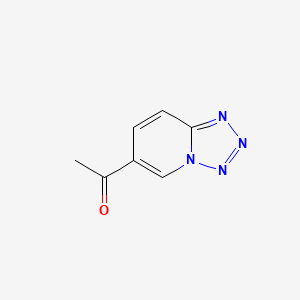 molecular formula C7H6N4O B1316764 1-[1,2,3,4]四唑并[1,5-a]吡啶-6-基-1-乙酮 CAS No. 84331-01-1