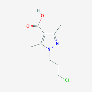 1-(3-chloropropyl)-3,5-dimethyl-1H-pyrazole-4-carboxylic acid