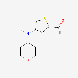 4-[Methyl(oxan-4-YL)amino]thiophene-2-carbaldehyde