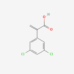 molecular formula C9H6Cl2O2 B13167719 2-(3,5-Dichlorophenyl)prop-2-enoic acid 