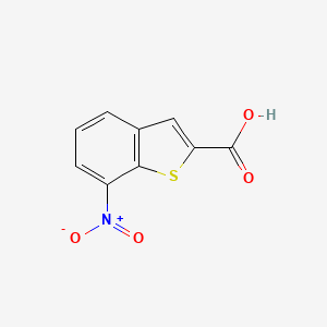 molecular formula C9H5NO4S B1316772 7-硝基苯并[b]噻吩-2-羧酸 CAS No. 90407-22-0