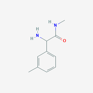 molecular formula C10H14N2O B13167740 2-Amino-N-methyl-2-(3-methylphenyl)acetamide 