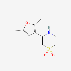 3-(2,5-Dimethylfuran-3-yl)thiomorpholine 1,1-dioxide