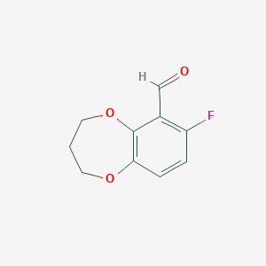 7-Fluoro-3,4-dihydro-2H-1,5-benzodioxepine-6-carbaldehyde