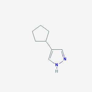 molecular formula C8H12N2 B1316776 4-环戊基-1H-吡唑 CAS No. 90253-22-8