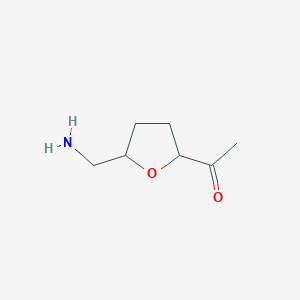 1-[5-(Aminomethyl)oxolan-2-yl]ethan-1-one