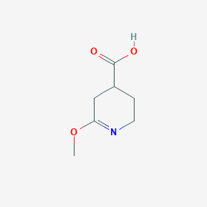 molecular formula C7H11NO3 B13167771 6-Methoxy-2,3,4,5-tetrahydropyridine-4-carboxylic acid 