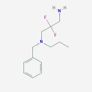 molecular formula C13H20F2N2 B13167782 (3-Amino-2,2-difluoropropyl)(benzyl)propylamine 