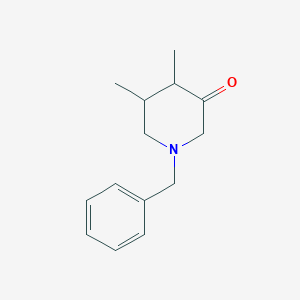 molecular formula C14H19NO B13167796 1-Benzyl-4,5-dimethylpiperidin-3-one 