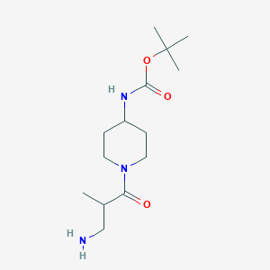 tert-butyl N-[1-(3-amino-2-methylpropanoyl)piperidin-4-yl]carbamate