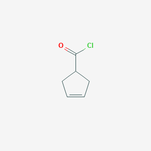 molecular formula C6H7ClO B1316782 环戊-3-烯-1-甲酰氯 CAS No. 3744-80-7