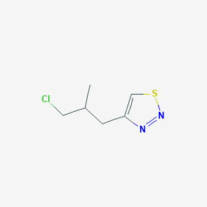 4-(3-Chloro-2-methylpropyl)-1,2,3-thiadiazole