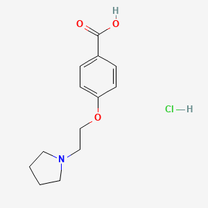 molecular formula C13H18ClNO3 B1316785 4-(2-Pyrrolidin-1-ylethoxy)benzoic acid hydrochloride CAS No. 63675-90-1