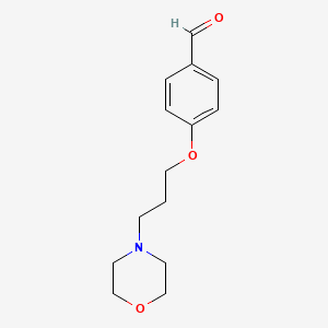 molecular formula C14H19NO3 B1316787 4-(3-Morpholin-4-YL-propoxy)-benzaldehyde CAS No. 71760-44-6