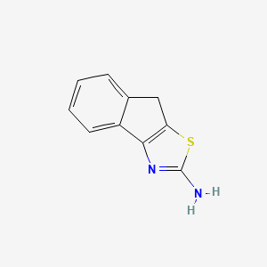 molecular formula C10H8N2S B1316791 8H-indeno[1,2-d][1,3]thiazol-2-amine CAS No. 85787-95-7