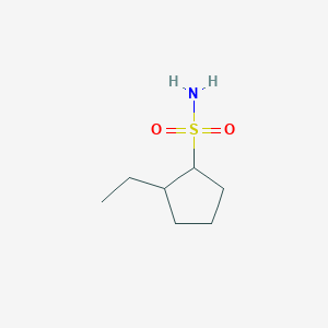 molecular formula C7H15NO2S B13167947 2-Ethylcyclopentane-1-sulfonamide 