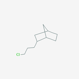 molecular formula C10H17Cl B13167954 2-(3-Chloropropyl)bicyclo[2.2.1]heptane 