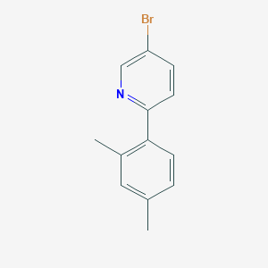 molecular formula C13H12BrN B13167973 5-Bromo-2-(2,4-dimethylphenyl)pyridine 