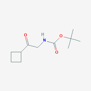 molecular formula C11H19NO3 B13167980 Tert-butyl2-cyclobutyl-2-oxoethylcarbamate 