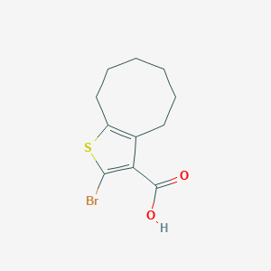 2-Bromo-4H,5H,6H,7H,8H,9H-cycloocta[b]thiophene-3-carboxylic acid