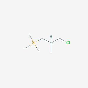 molecular formula C7H17ClSi B13167995 (3-Chloro-2-methylpropyl)trimethylsilane 