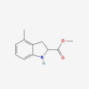 Methyl 4-methyl-2,3-dihydro-1H-indole-2-carboxylate