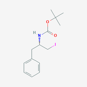 molecular formula C14H20INO2 B131680 (S)-N-Boc-|A-(碘甲基)苯乙胺 CAS No. 154669-56-4