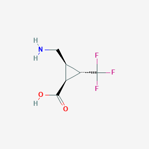 (1S,2R,3S)-2-(aminomethyl)-3-(trifluoromethyl)cyclopropane-1-carboxylic acid