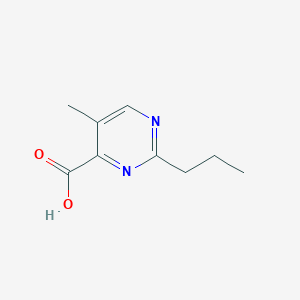 molecular formula C9H12N2O2 B13168053 5-Methyl-2-propylpyrimidine-4-carboxylic acid 