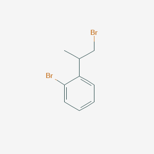 molecular formula C9H10Br2 B13168064 1-Bromo-2-(1-bromopropan-2-yl)benzene 