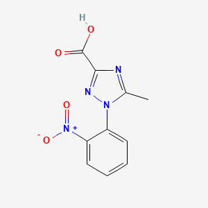 5-Methyl-1-(2-nitrophenyl)-1H-1,2,4-triazole-3-carboxylic acid