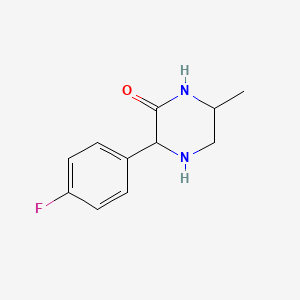 3-(4-Fluorophenyl)-6-methylpiperazin-2-one