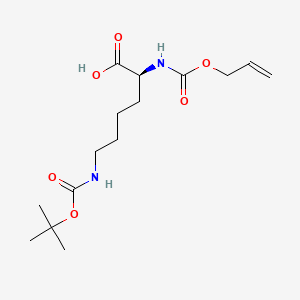 molecular formula C15H26N2O6 B1316812 (S)-2-(烯丙氧羰基氨基)-6-(叔丁氧羰基氨基)己酸 CAS No. 104669-72-9