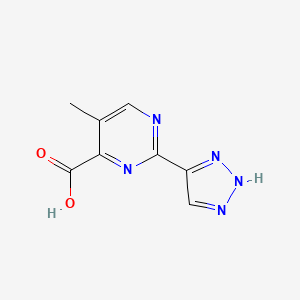 5-methyl-2-(2H-triazol-4-yl)pyrimidine-4-carboxylic acid