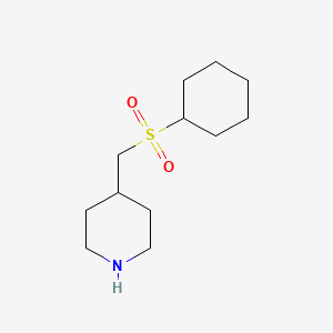 4-[(Cyclohexanesulfonyl)methyl]piperidine