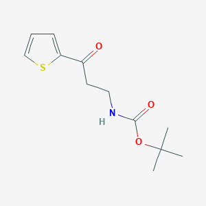 Tert-butyl N-[3-oxo-3-(thiophen-2-YL)propyl]carbamate