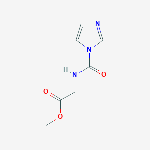 molecular formula C7H9N3O3 B13168167 Methyl (1h-imidazole-1-carbonyl)glycinate 