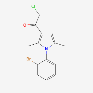 1-[1-(2-bromophenyl)-2,5-dimethyl-1H-pyrrol-3-yl]-2-chloroethanone