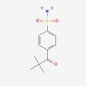 4-(2,2-Dimethylpropanoyl)benzene-1-sulfonamide