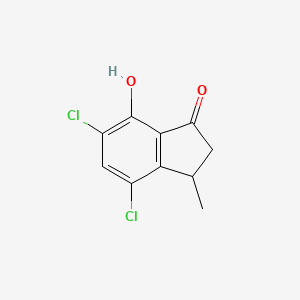 4,6-Dichloro-7-hydroxy-3-methylindan-1-one