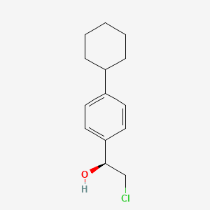 (1S)-2-chloro-1-(4-cyclohexylphenyl)ethanol